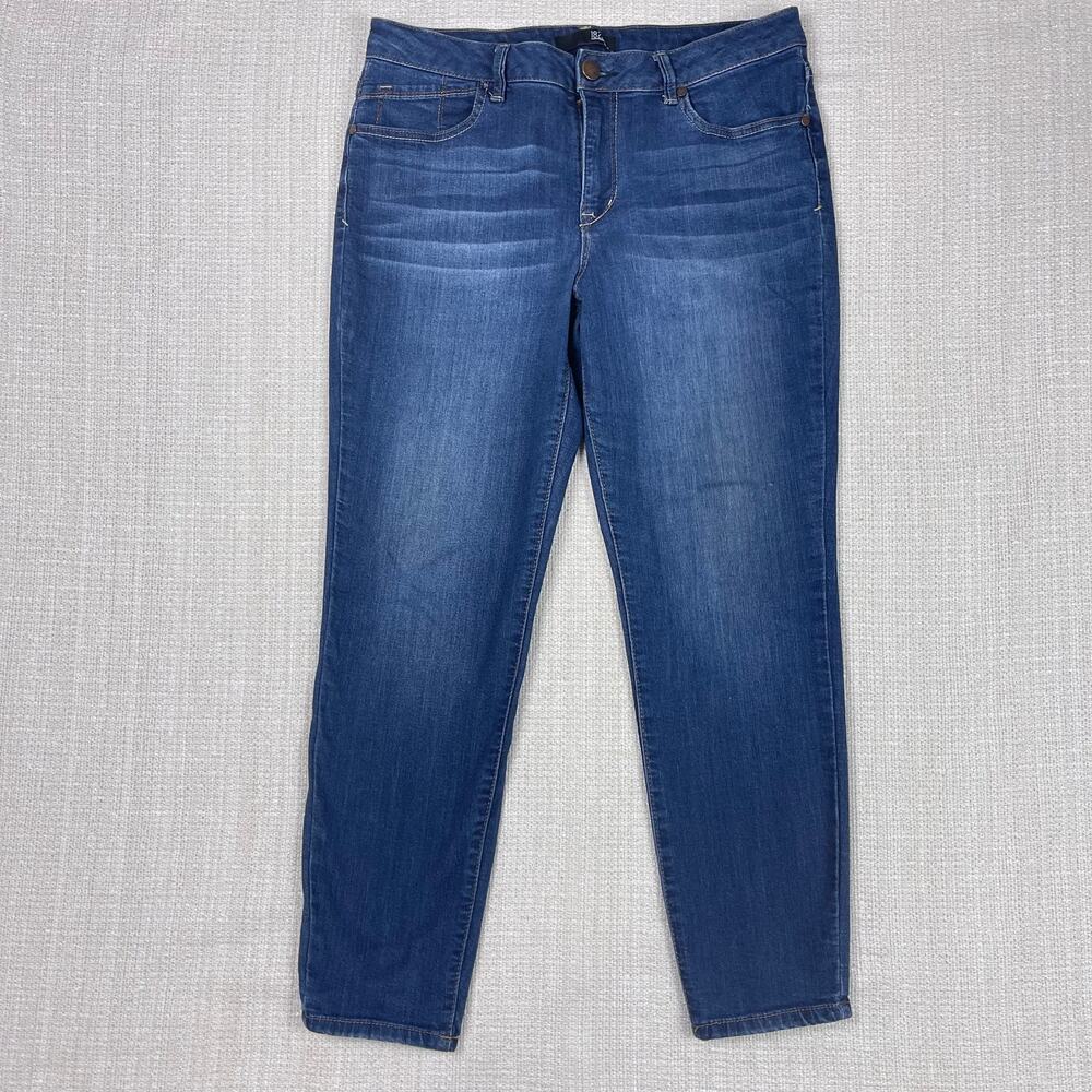 Women's 1822 Dark Wash Ankle Skinny Jeans Size 14